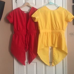 Open back shirts $20 for both $10 each